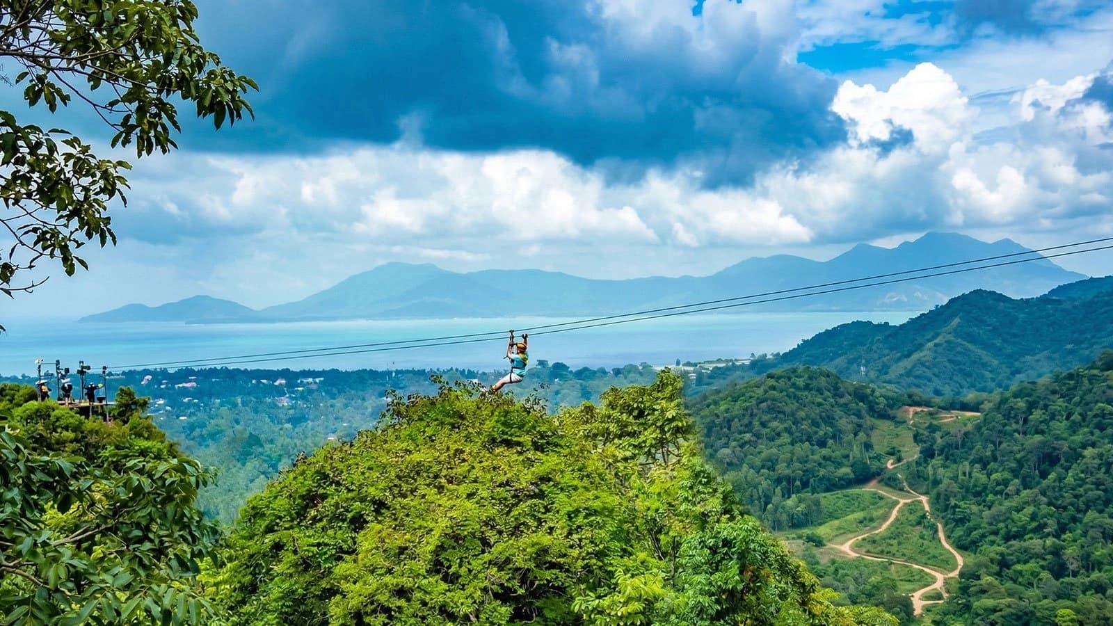 The highest zipline on Koh Samui at Tree Bridge